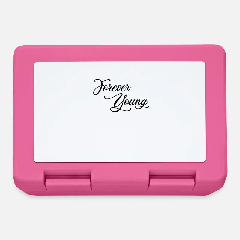 Forever Young - schwarz - Brotdose - Pink