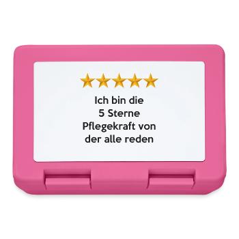 I'm the 5 star caregiver everyone is talking about - Lunchbox - pink - Front