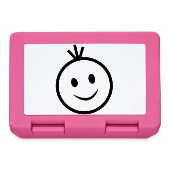 happy face - Lunchbox - pink - Front