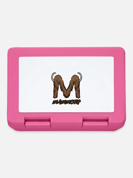 Mammut Haarig Elfenbein - Brotdose - Pink
