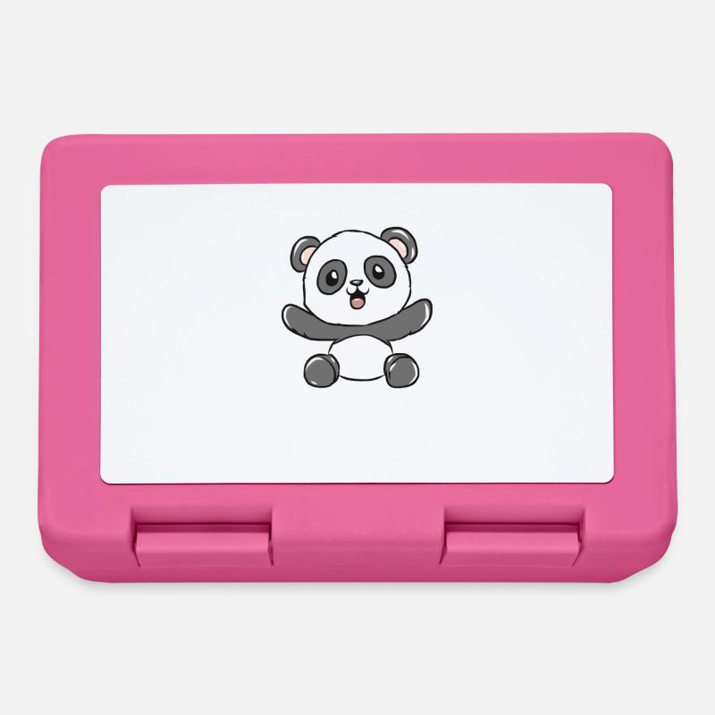 panda - Boîte à goûter - rose