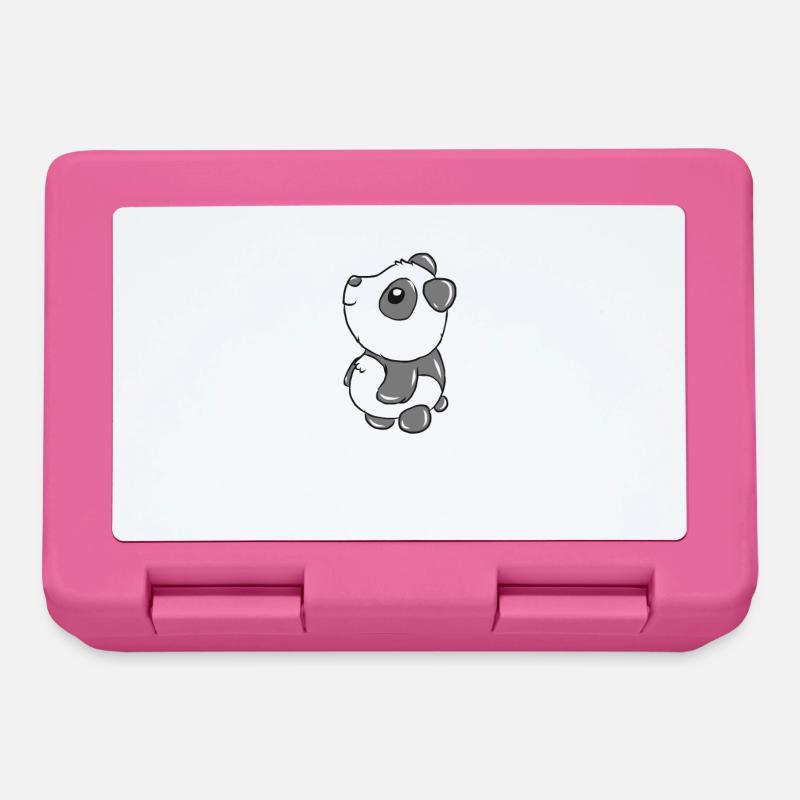 panda - Boîte à goûter - rose