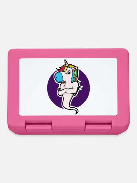 Einhorn-Zeit - Brotdose - Pink