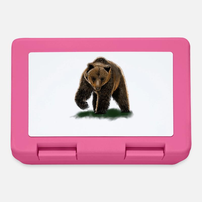 bear - Lunchbox - pink