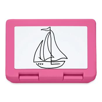 Segelboot Segelschiff - Brotdose - Pink - Vorne