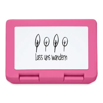 Wandern - Lass Uns Wandern - Brotdose - Pink - Vorne
