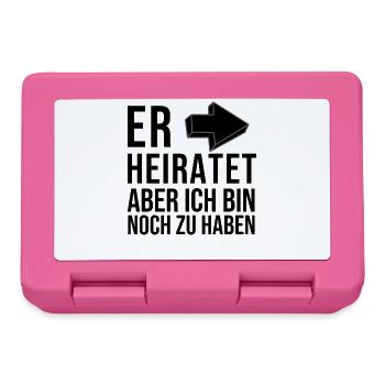 He's getting married – I'm still up for grabs - Lunchbox - pink - Front