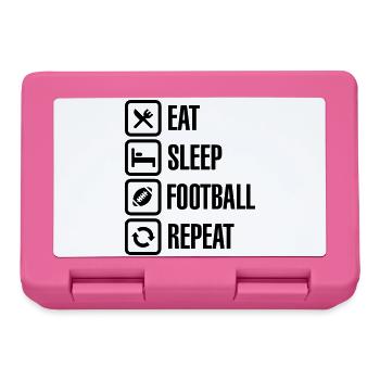 Eat Sleep American Football Repeat - Boîte à goûter - rose - Devant