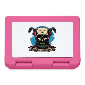 Motif de crâne des héros plombiers - Boîte à goûter - rose - Devant
