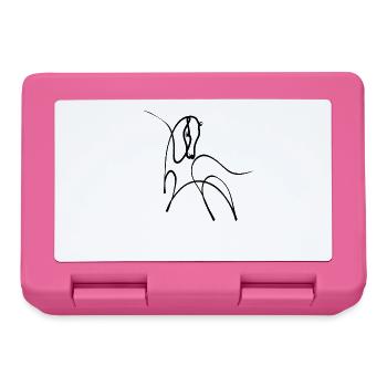 Pony One Line Art - Boîte à goûter - rose - Devant