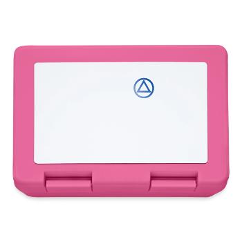 Anonyme Alkoholiker Symbol Logo AA NA Anti Alkohol - Brotdose - Pink - Vorne