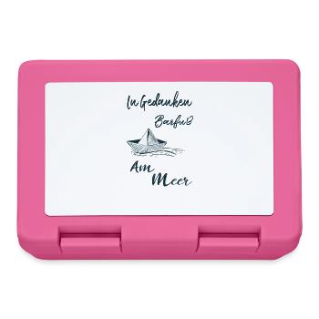 In Gedanken Barfuß am Meer - Brotdose - Pink - Vorne