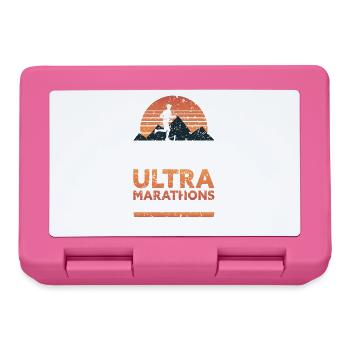 Marathon & Trail running, I run Ultra Marathons - Lunchbox - pink - Front