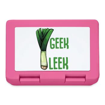 LauchGeek: Ich mag Lauch - Brotdose - Pink - Vorne