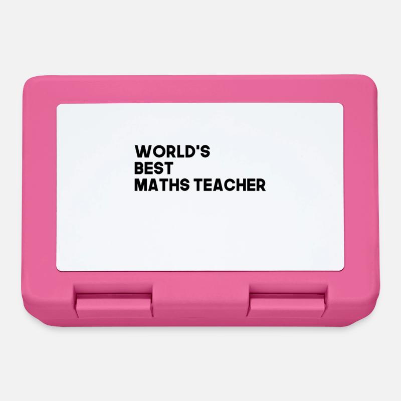 Best math teacher math teacher - Lunchbox - pink
