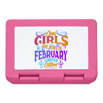 Cool Girls Are Born In February Limited Edition - Lunchbox - pink - Front