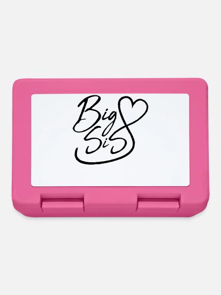 Big Sis Herz - Große Schwester 2021 Mädchen - Brotdose - Pink