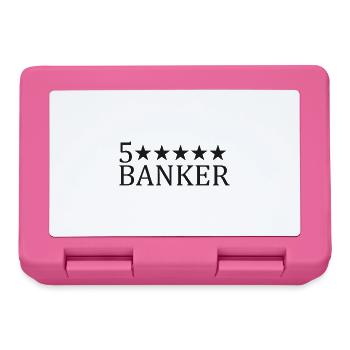 Fünf-Sterne Banker Logo - Brotdose - Pink - Vorne