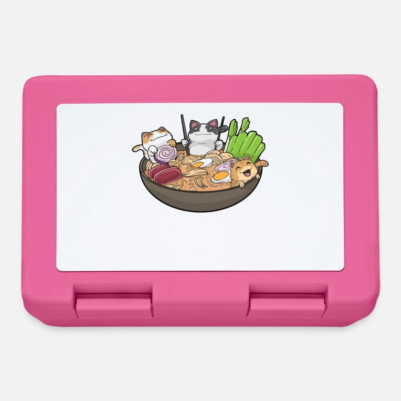 Ramen Chats Kawaii - Boîte à goûter - rose