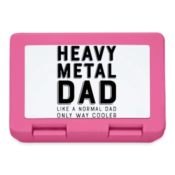 papa de métal lourd - Boîte à goûter - rose - Devant