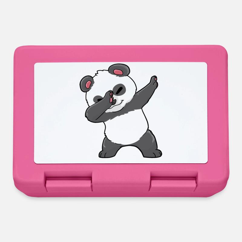 Lustiger Panda - Brotdose - Pink
