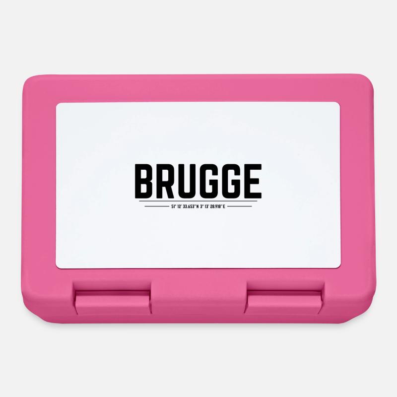 Coordonnées de Bruges - Boîte à goûter - rose