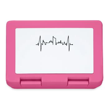 Leipzig Skyline Heartbeat Leipzig Heart Leibzsch - Lunchbox - pink - Front