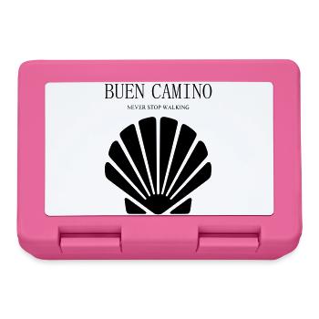Buen Camino Hört nie auf zu gehen - Brotdose - Pink - Vorne