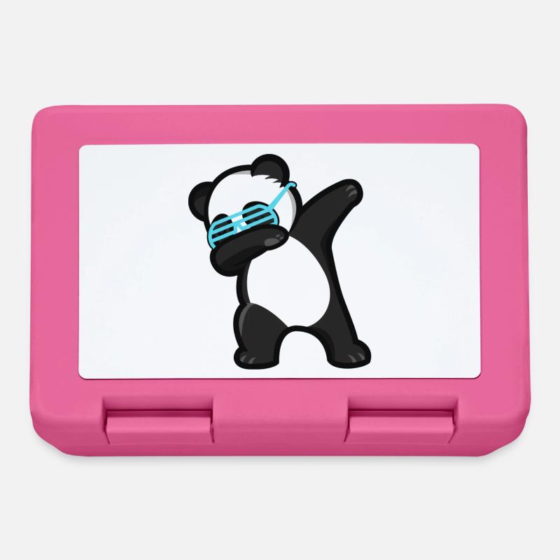 Dabbing Panda Panda Bear - Lunchbox - pink