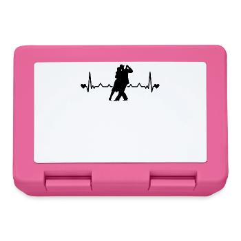 Tango Argentino Heartbeat Tango Tänzer Tanzpaar - Brotdose - Pink - Vorne