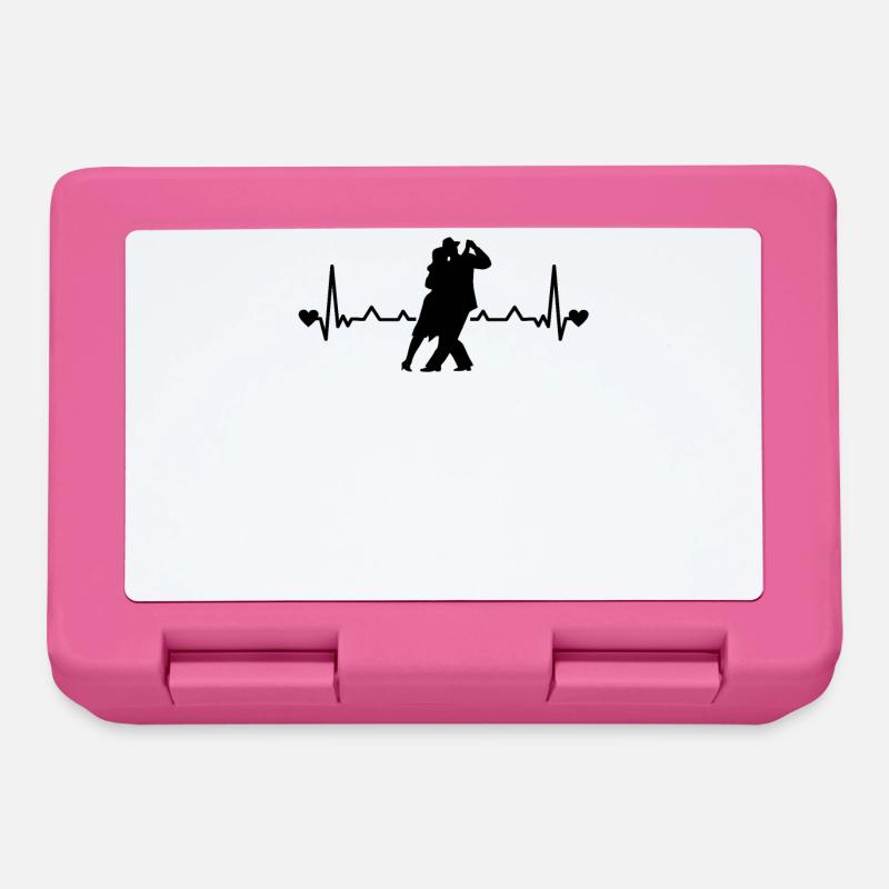 Tango Argentino Heartbeat Tango Tänzer Tanzpaar - Brotdose - Pink