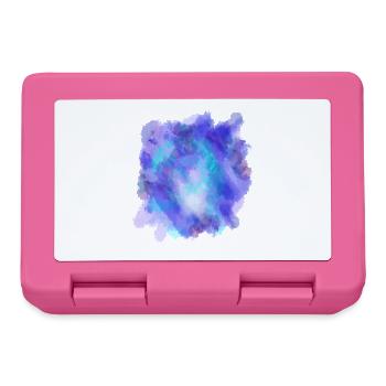 Watercolour painting sea blue - Lunchbox - pink - Front