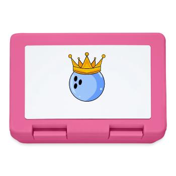 Bowling King - Bowling Ball King Crown - Lunchbox - pink - Front