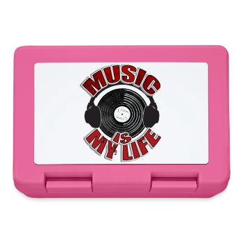 MUSIC is my life Headset - Boîte à goûter - rose - Devant