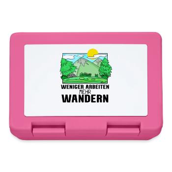 Wandern Berge Wanderer - Brotdose - Pink - Vorne
