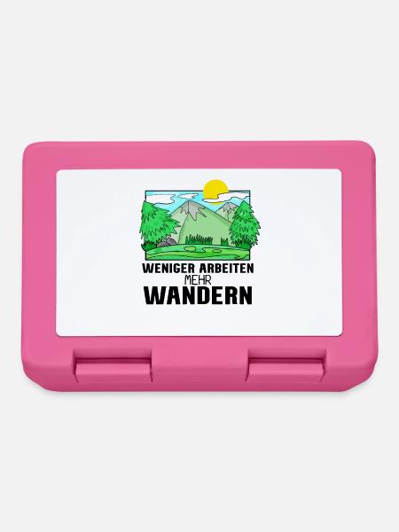 Wandern Berge Wanderer - Brotdose - Pink
