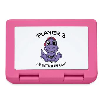 Third Baby Player 3 has entered the game Baby - Lunchbox - pink - Front