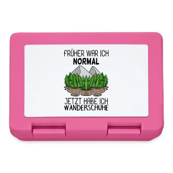 Berg Berge Wandern - Brotdose - Pink - Vorne