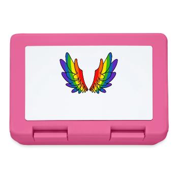 Rainbow Angel Wings - Angel Wings - Lunchbox - pink - Front