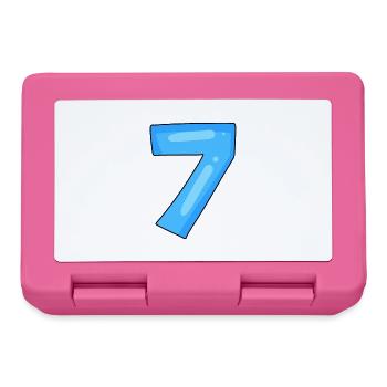 Numéro 7 - Boîte à goûter - rose - Devant