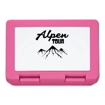 Alpen Berge Berg Bergsteigen - Brotdose - Pink - Vorne