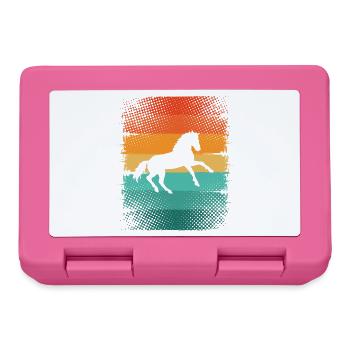 Cheval - Boîte à goûter - rose - Devant
