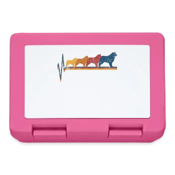 Australian Shepherd - Brotdose - Pink - Vorne