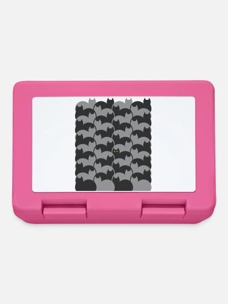 Escher Style Cats texture - Lunchbox - pink