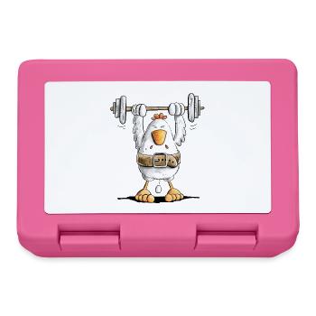 Strong Chicken I Workout I Weight Training - Lunchbox - pink - Front