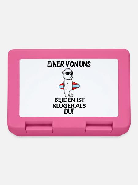 lustiger Spruch - Brotdose - Pink