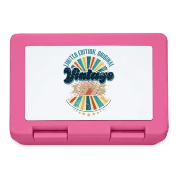 Year of birth 1975 Birthday Vintage - Lunchbox - pink - Front