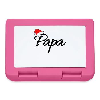 Weihnachten Papa - Brotdose - Pink - Vorne