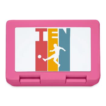 Football 10 years children's birthday party - Lunchbox - pink - Front