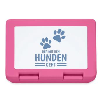 Dictons du chien et du maître - Boîte à goûter - rose - Devant